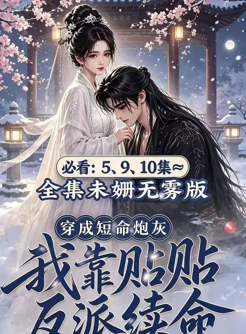 AI漫剧《穿成短命炮灰我靠贴贴反派续命》无删减全集完整版免费看