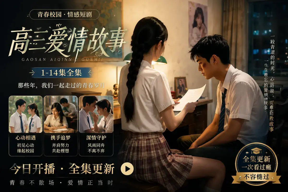 《AI 短剧高三爱情故事》高清完整版在线观看 - 林澈苏晚晴校园恋曲 - 误会虐心毕业告白 - 高三爱情故事中字无删减版网盘下载